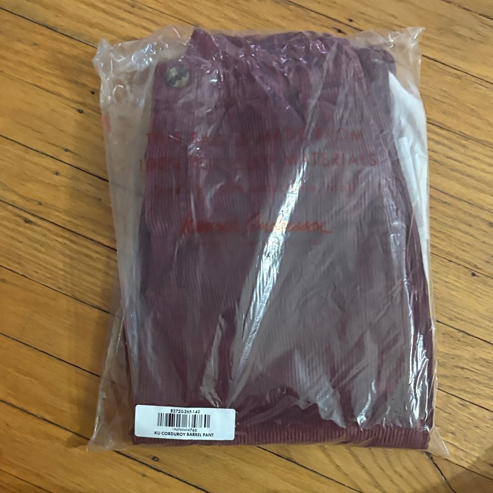 Hanna Andersson Kids Corduroy Barrel Pants - Burgundy - Picture 3 of 5